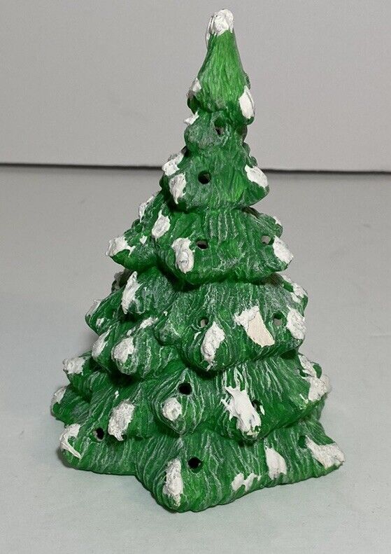Vintage Scioto Ceramics 1982 Light Up Christmas Tree 5 inches High NO LIGHTS