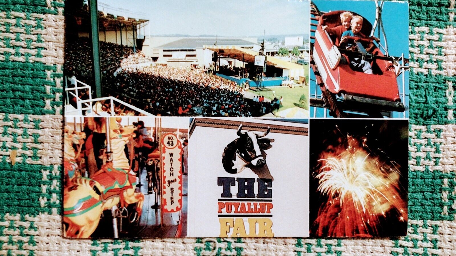vintage postcard The Puyallup Fair Washington 1988 Photo by Wayne Sutter
