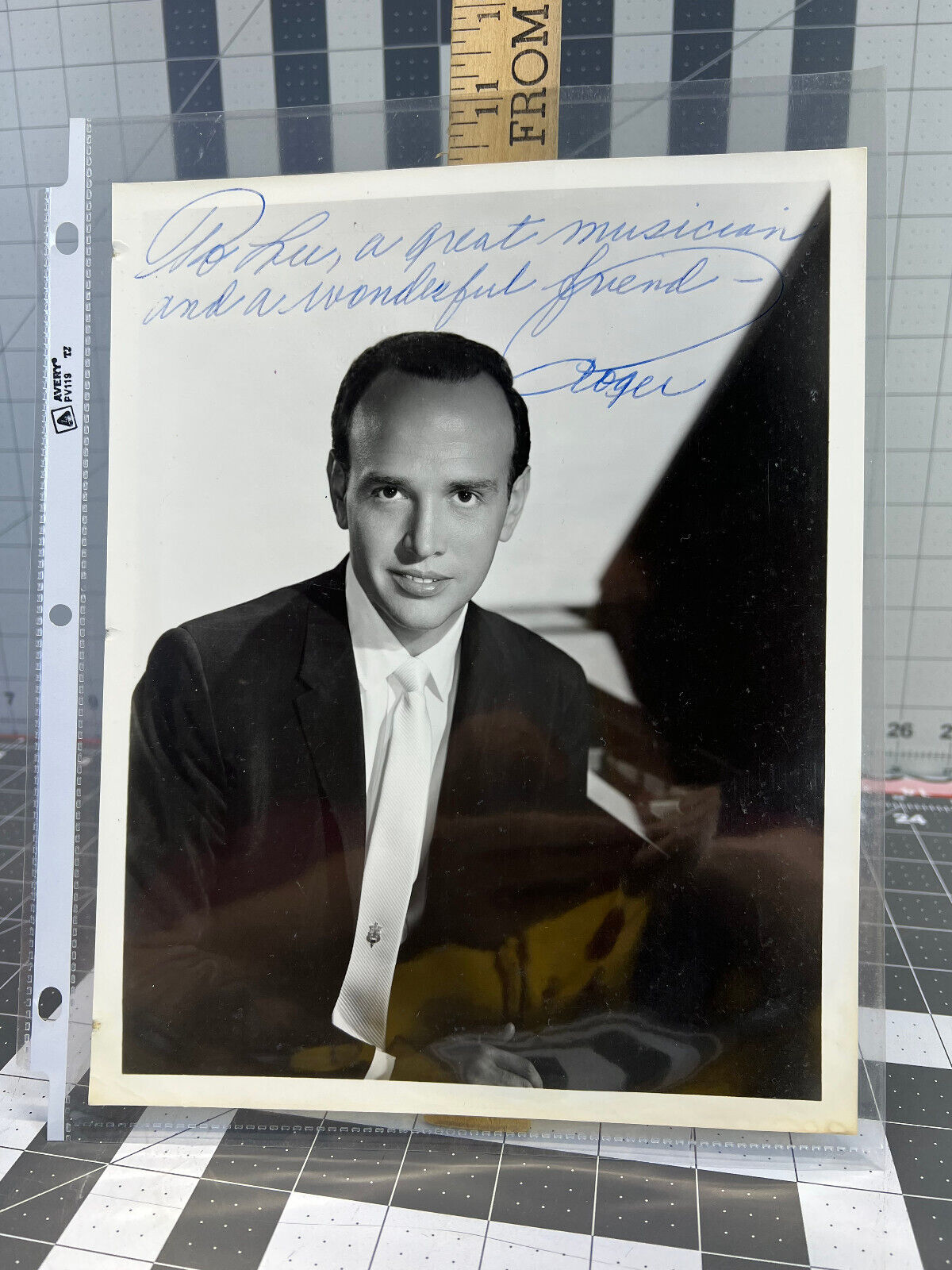 autograph Roger Williams American pianist 8x10 Original Hand Signed Photo 50s 60