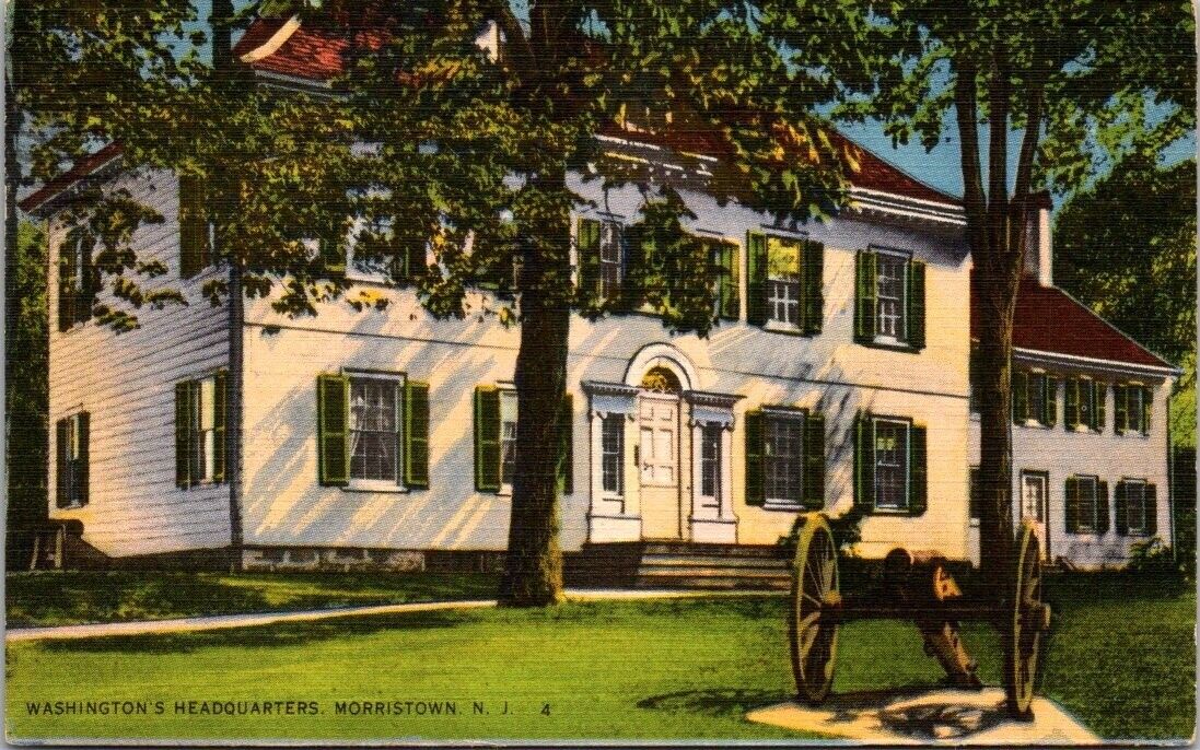Postcard Washington Headquarters Morristown NJ