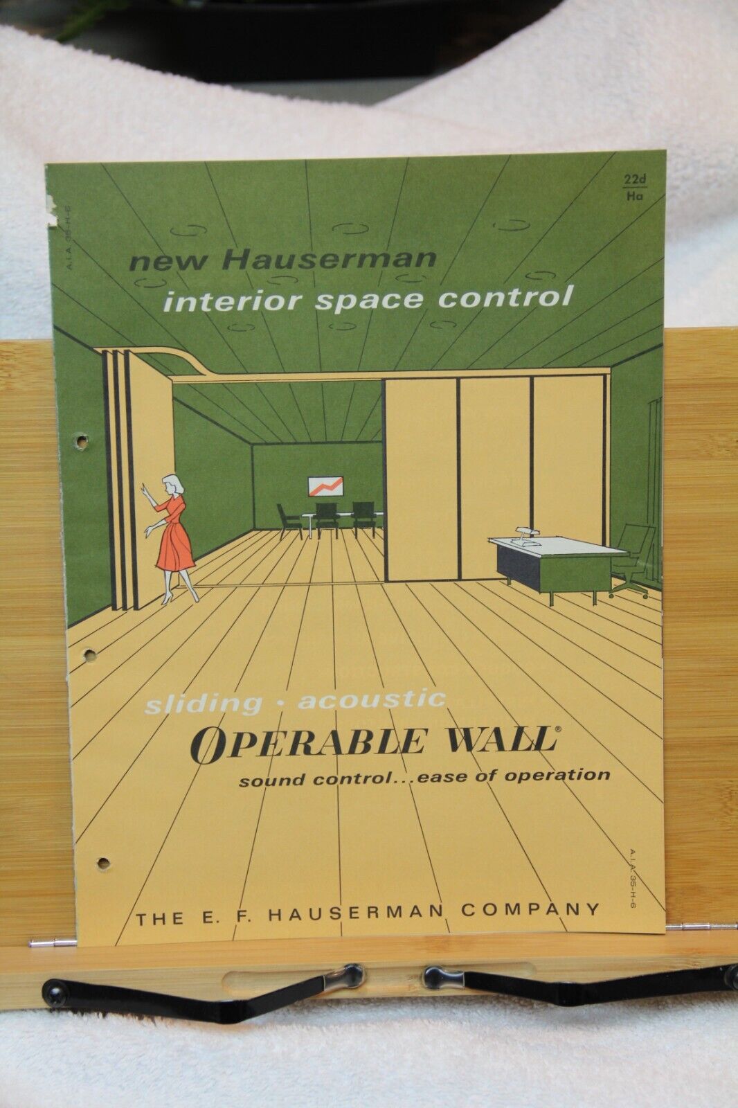Hauserman Co Operable Wall Sliding Acoustic Brochure 1962 16pp Vintage Cleveland