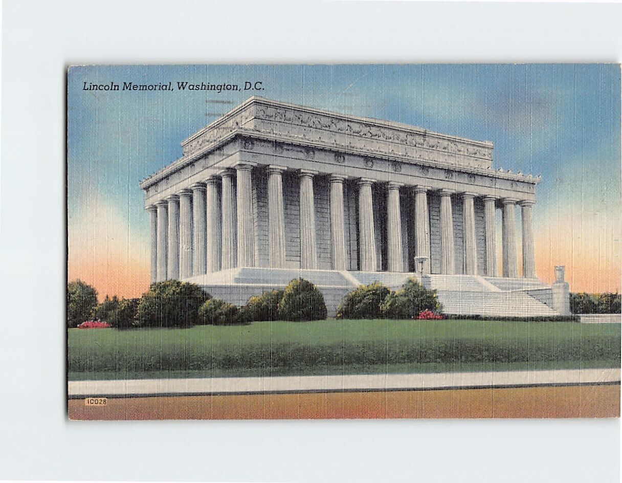 Postcard Lincoln Memorial Washington DC
