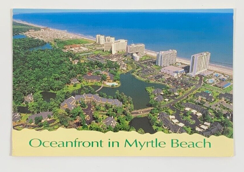 Greetings from Oceanfront Myrtle Beach South Carolina Postcard Posted 1998