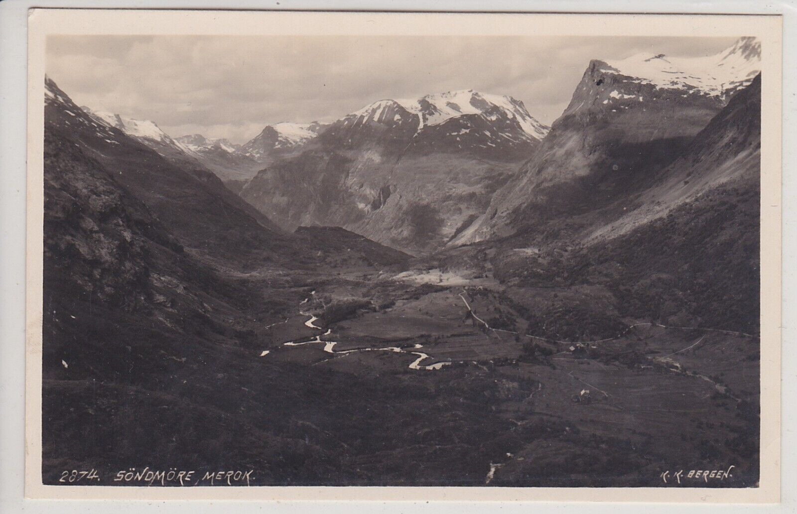 Merok , Norway. Sonomore. Vintage Real Photo Postcard