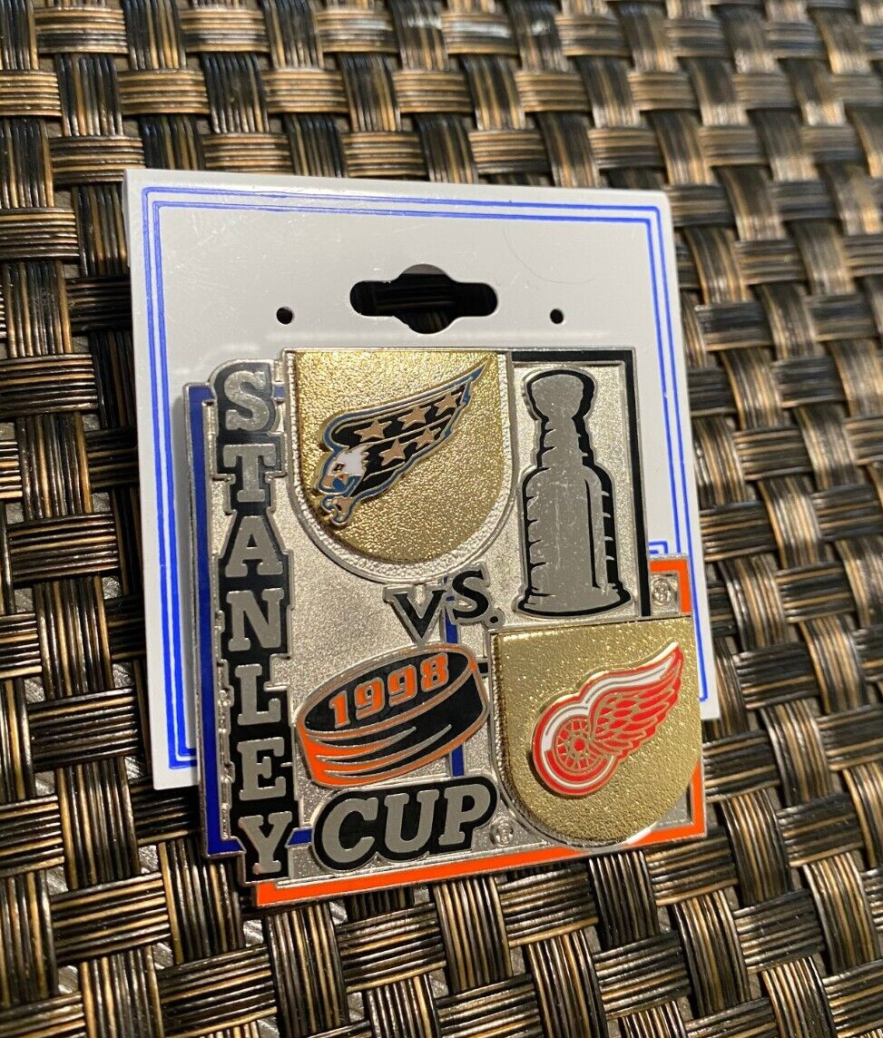 VINTAGE NHL HOCKEY 1998 STANLEY CUP DETROIT RED WINGS COLLECTIBLE PIN RARE L@@K