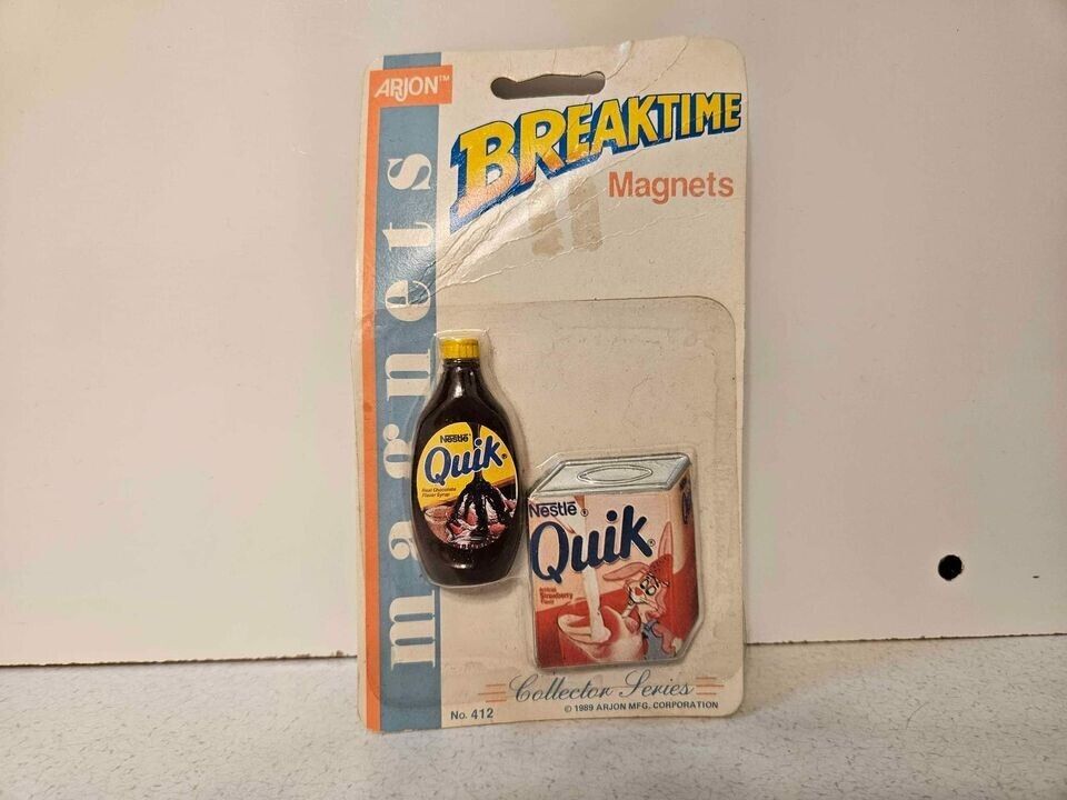 Vintage Arjon Nestle Quik  Magnets Unopened in Package