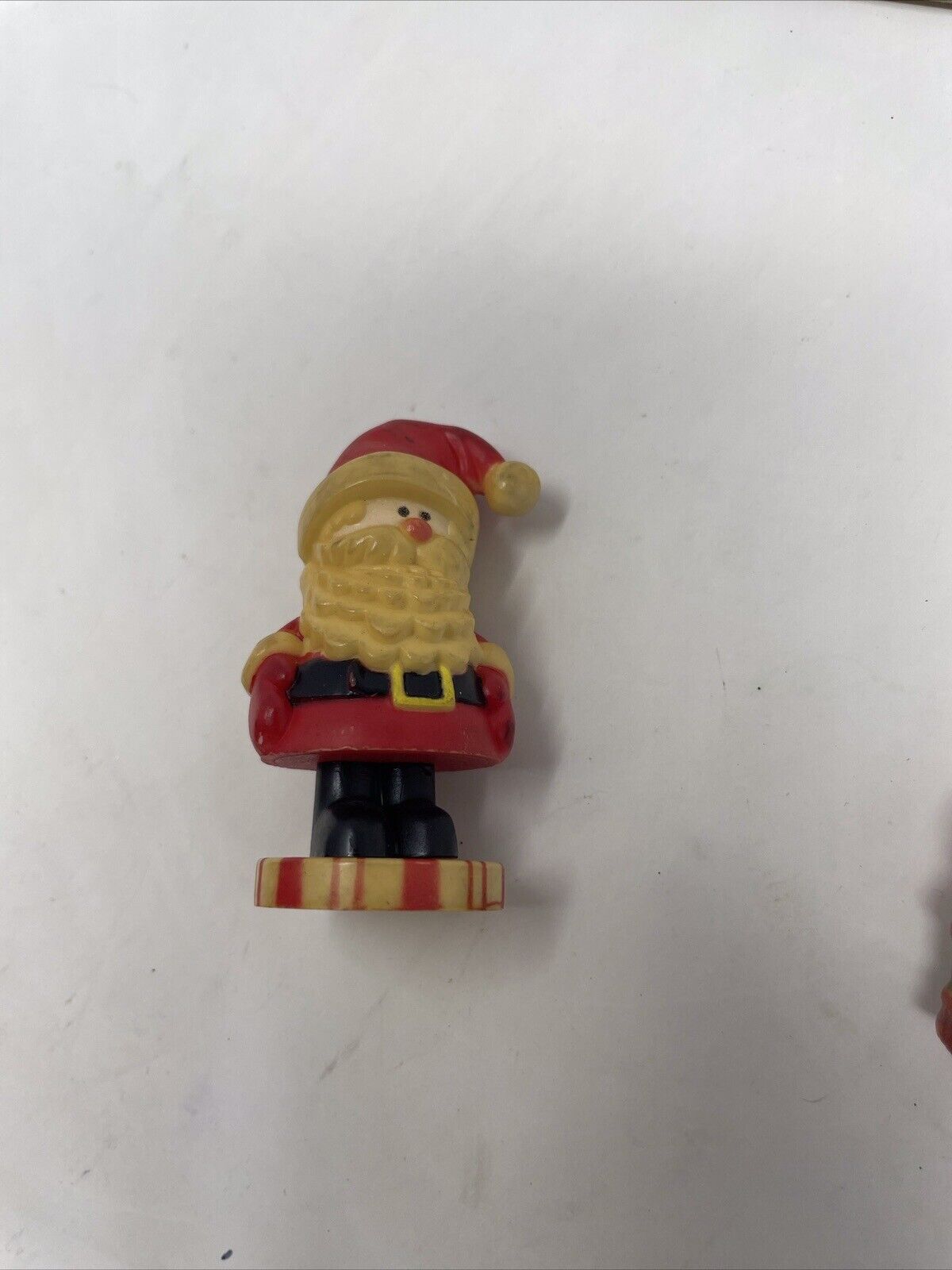 RARE 1975 Hallmark Merry Miniature Santa Claus on Peppermint