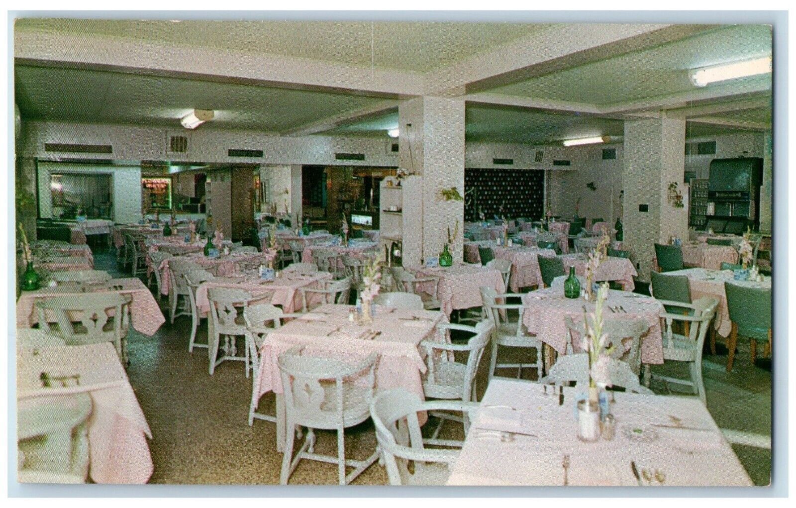 1960 Hotel King Cotton Front Street Dining Restaurant Memphis Tennessee Postcard