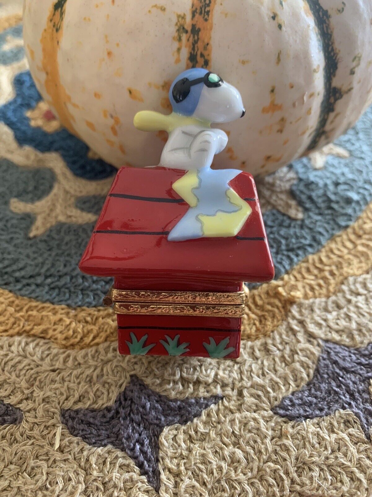 Limoges Artoria LE Snoopy Red Baron Charles Schulz Vintage