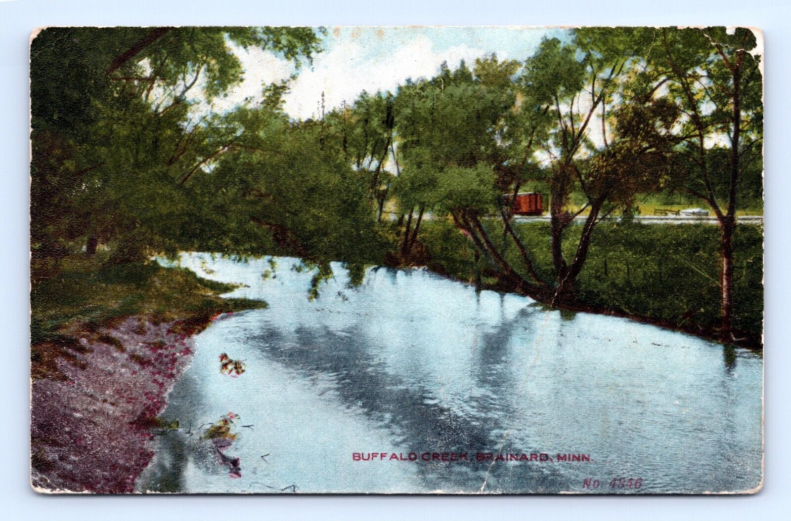 Buffalo Creek  Brainerd Minnesota MN 1908 DB Postcard E15