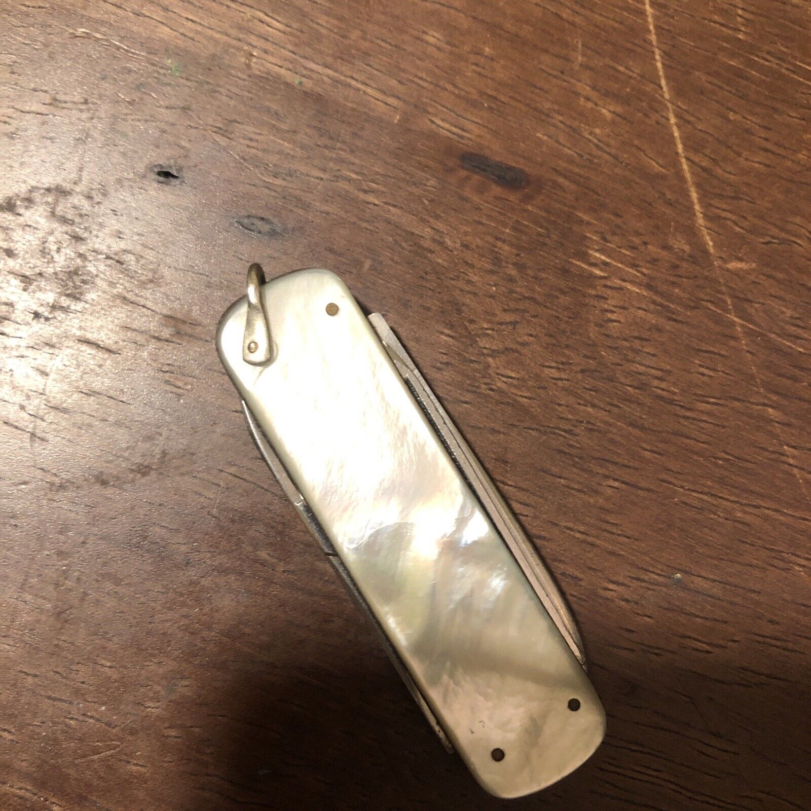 Vintage Latama Italian Pocket Knife Faux Mother Pearl