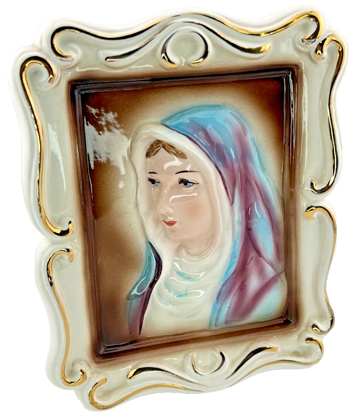 Vintage 1950\'s Rubens Originals Religious Holy Mother Mary Planter, VGC JAPAN