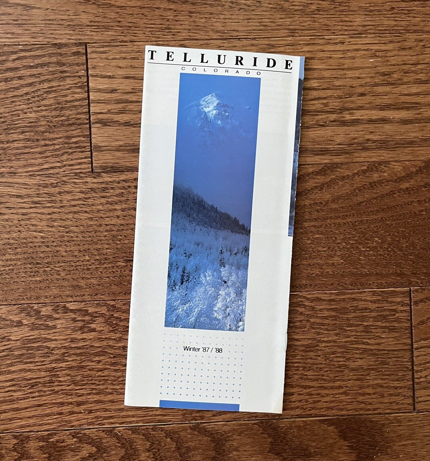 Vintage 1987/1988 Telluride Mountain Ski Resort Brochure