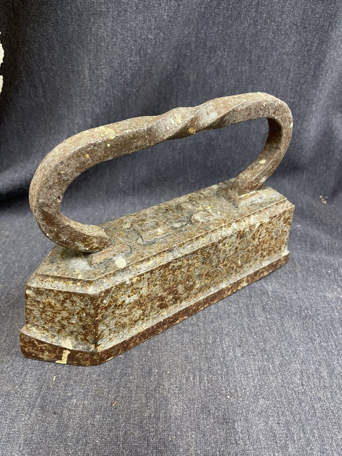 Antique Rare Number 22 Tailors Goose Cast Sad Iron Made By Carron Company
