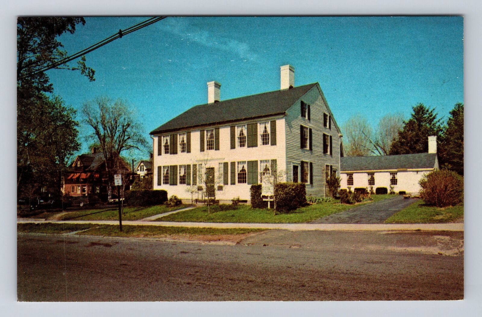 Bristol CT- Connecticut, The Miles Lewis House, Antique, Vintage Postcard