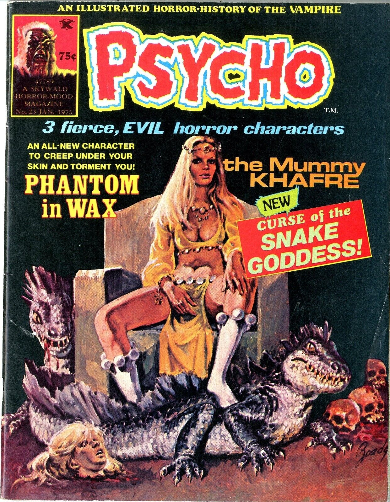 Psycho  Magazine  # 23   FINE VERY FINE   January 1975    See creator names belo