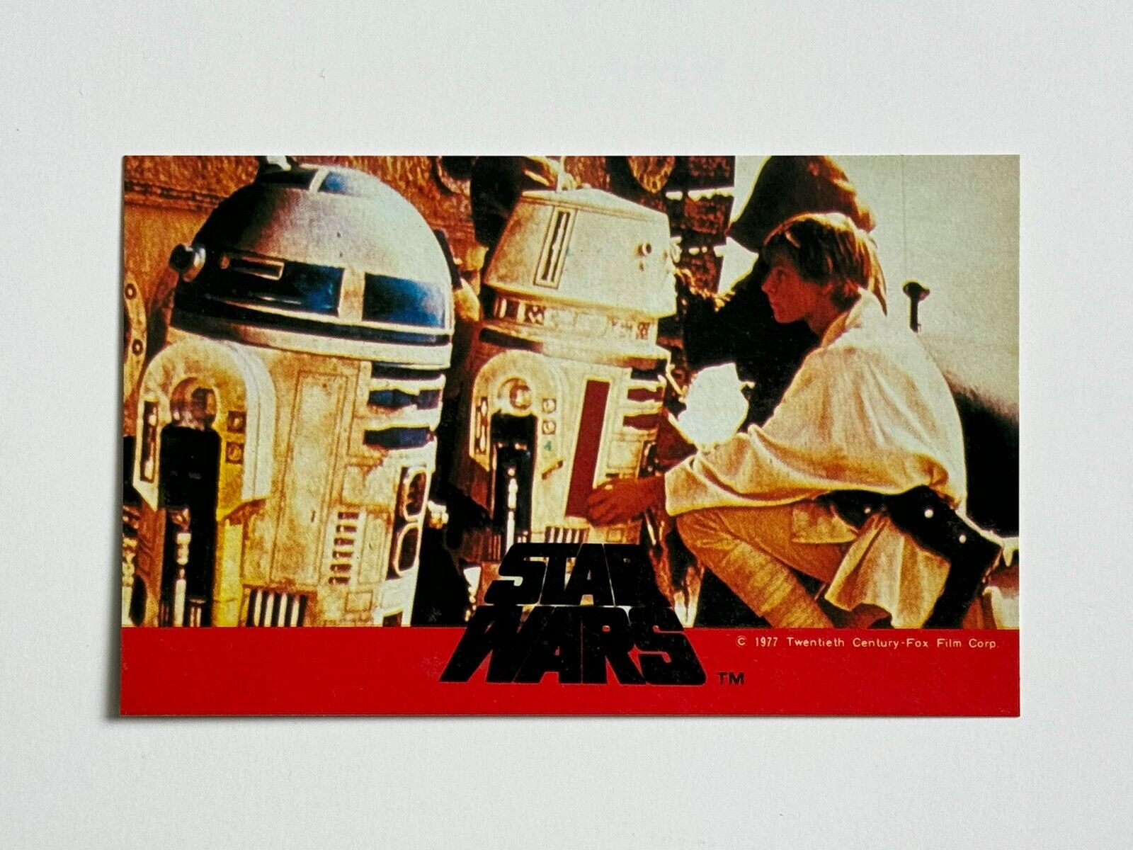 Star Wars Tokyo Queen Red border Luke and Droids [1977] Japan
