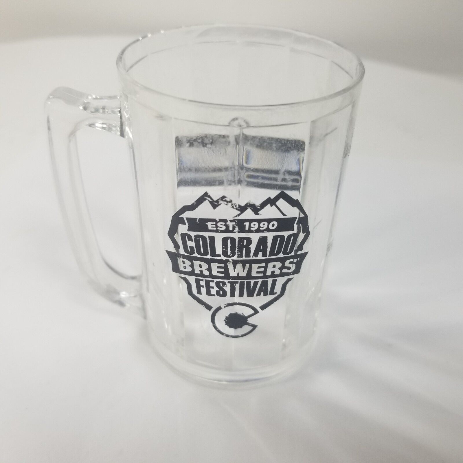 Fort Collins Colorado Souvenir Double Shot Glass Plastic Brewers Festival Mug