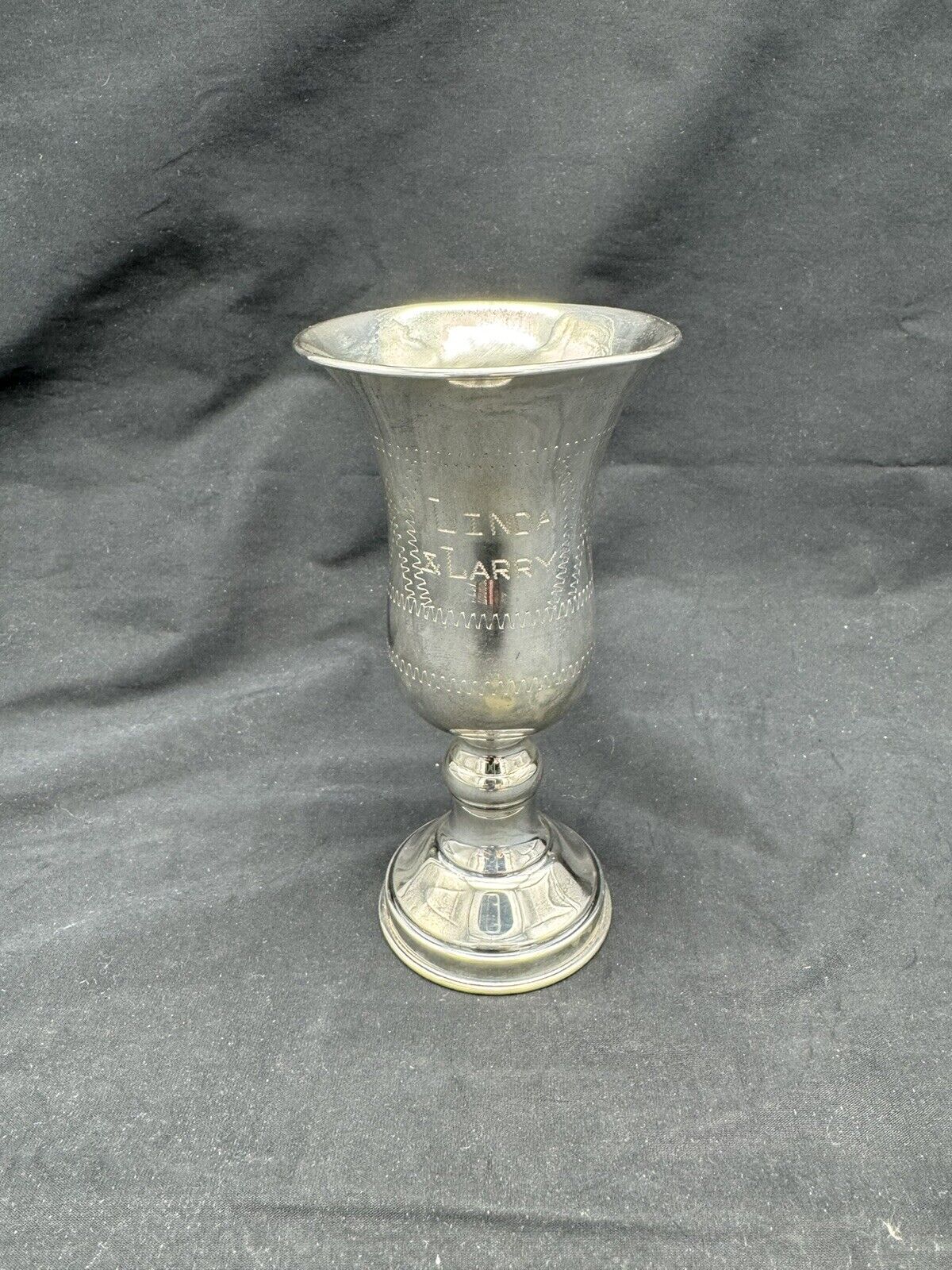 Vintage Sterling Silver Judaica Kiddush Cup, 54 grams, Mexico