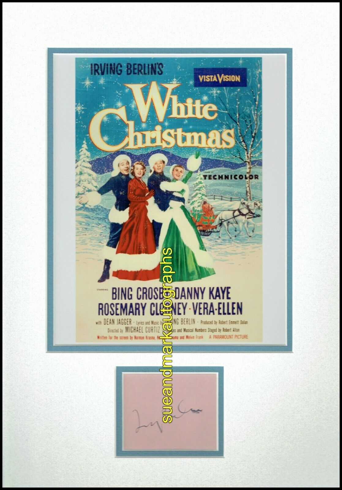 Irving Berlin Alexanders Ragtime Band White Christmas  Autograph UACC RD 96