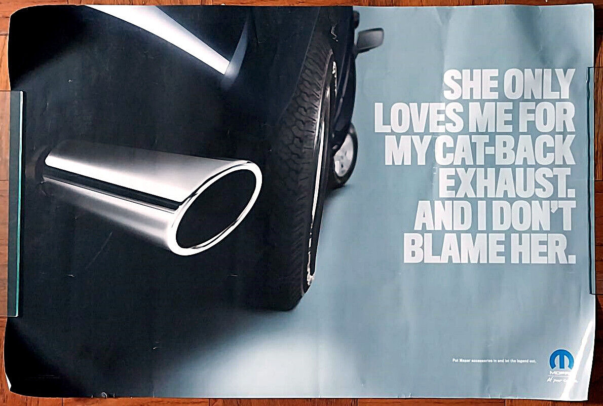 2017 Authentic MOPAR Performance Cat-Back Exhaust Poster 24x36