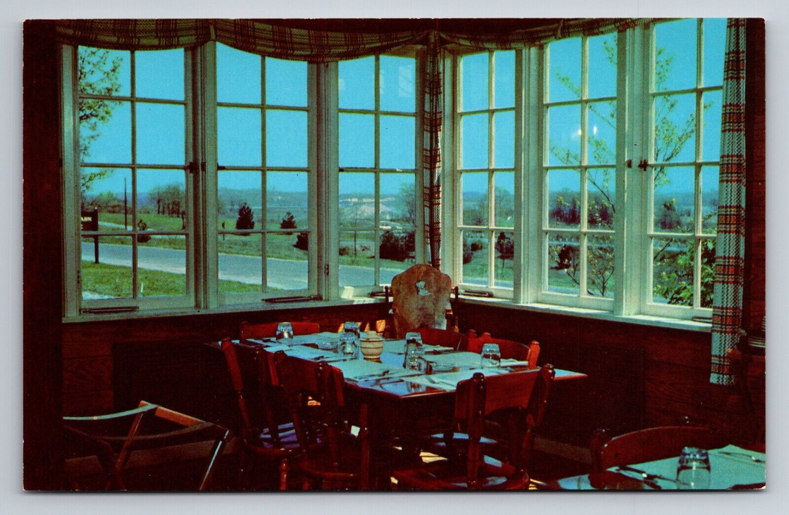 Kentucky Dam Village State Park Dining Room View Vintage Unposted Postcard