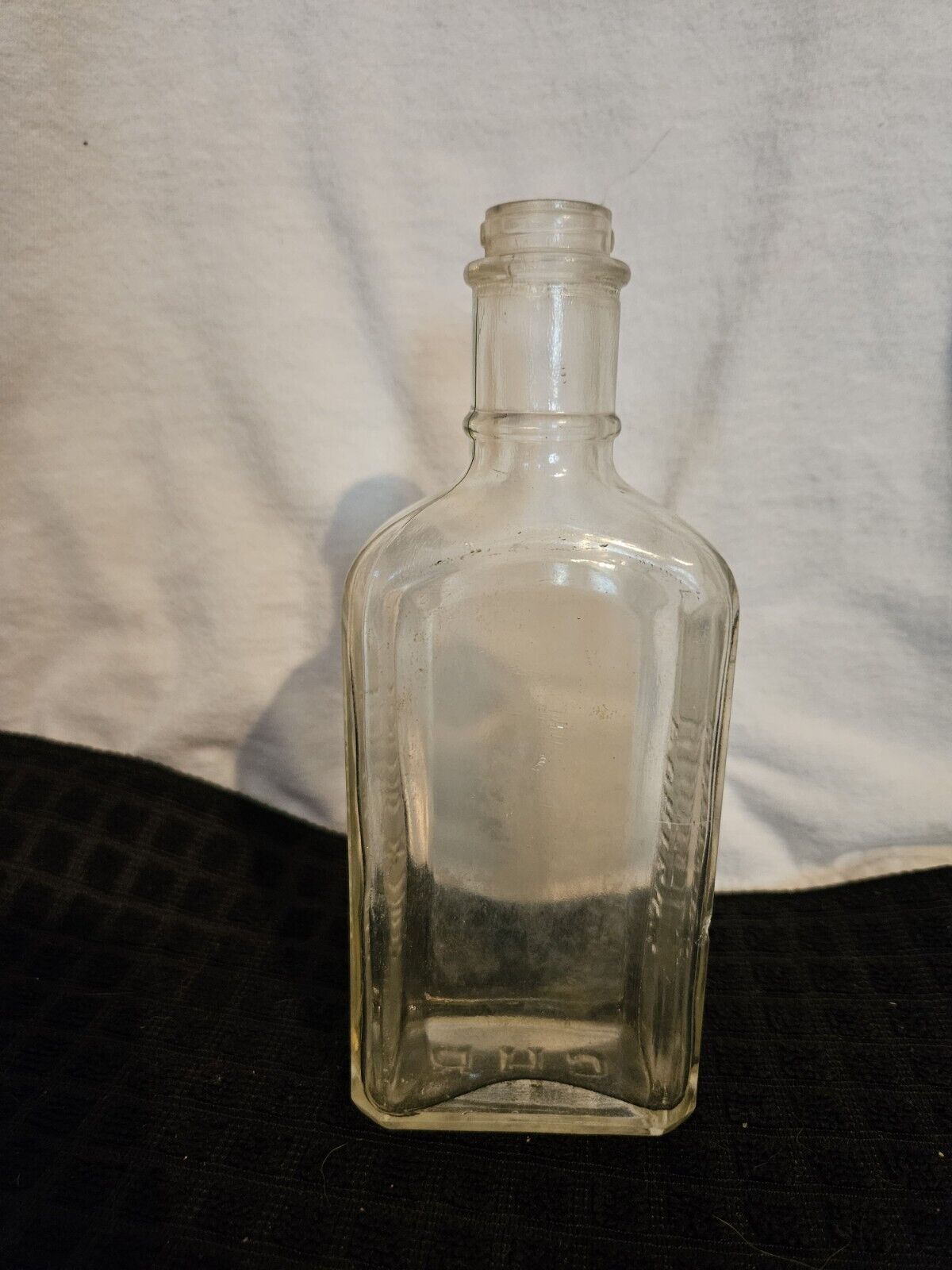 Vintage Porters Pain King Clear Glass Bottle Vintage Medicine Bottle