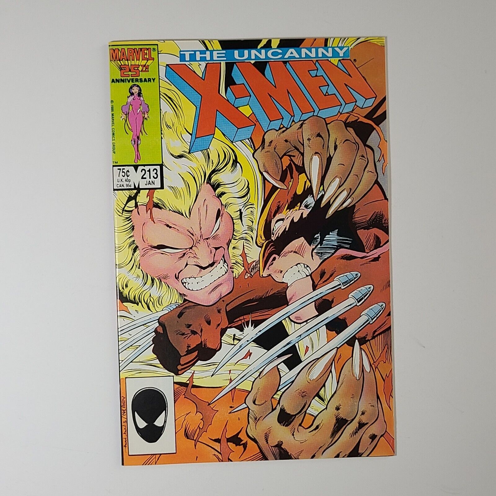 Uncanny X-Men #213, VF+ (Marvel, 1987) Chris Claremont, Mr. Sinister Cameo
