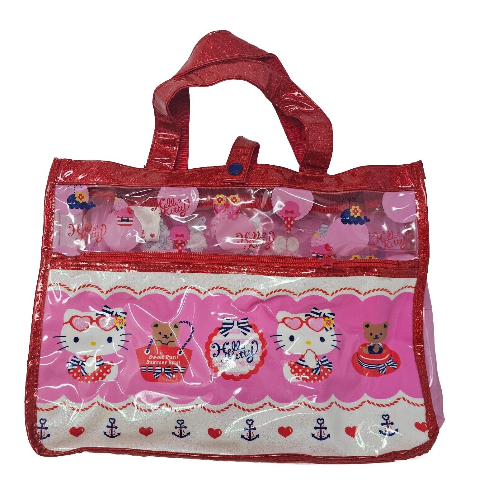 Hello Kitty 2012 Sanrio School Makeup Bag Only Amazing Condition