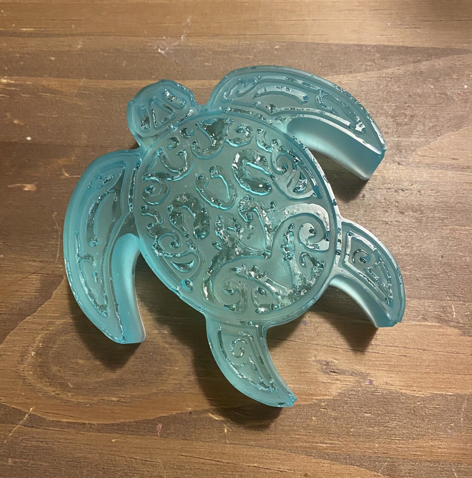 New and Unique, One Of A Kind, Small Sea Turtle Trinket / Paper Weight Art Piece