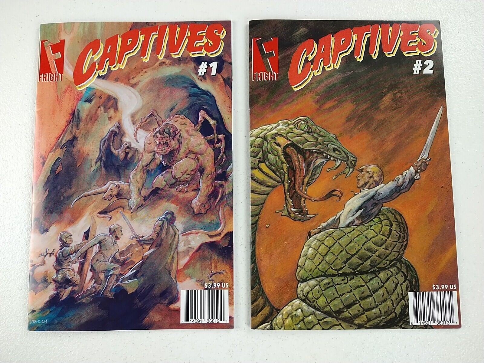 Captives #1 #2 Lot (2016 Fright Comics) NM Low Print Indy Fantasy Horror