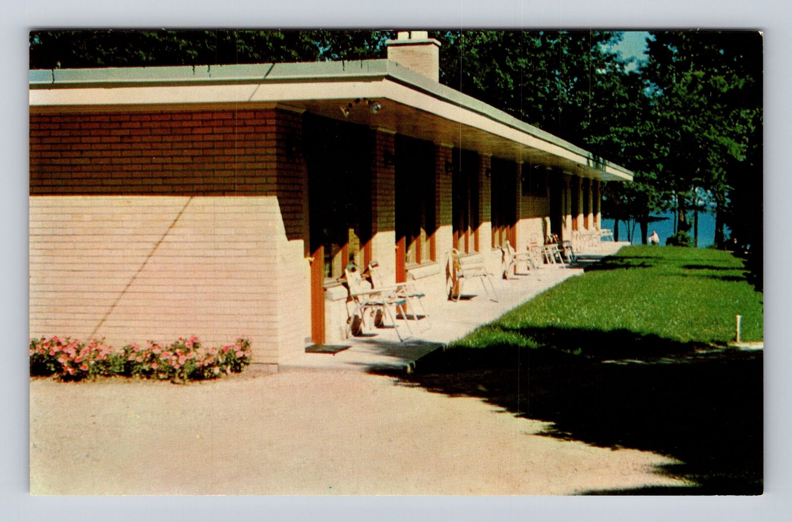 Traverse City MI-Michigan, Terrace Beach Motel, Advertisement, Vintage Postcard