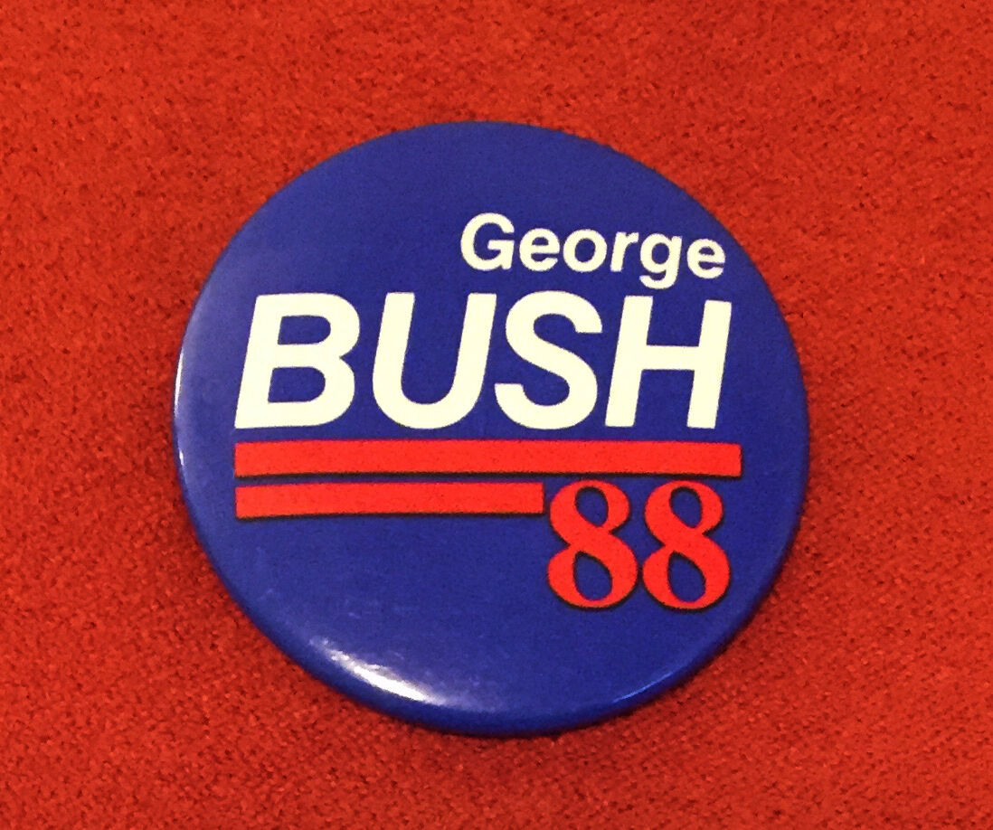 Republican GEORGE BUSH 1988 Presidential Election BUTTON / PINBACK 
