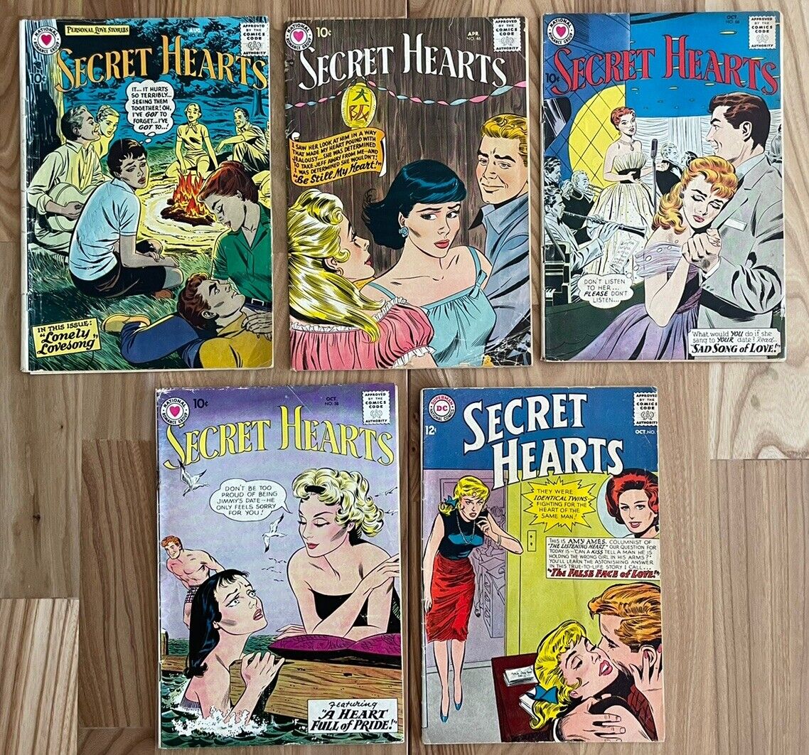 Lot Of Secret Hearts | DC Comics 1949 | Low Grade Readers Copies