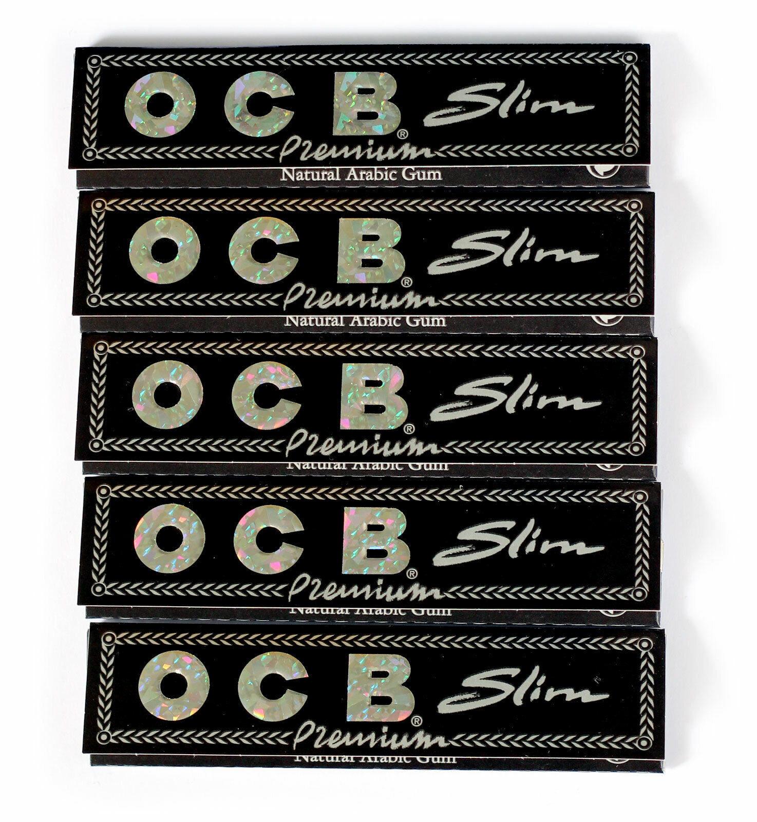 5 booklets OCB Premium Slim x 32 rolling papers