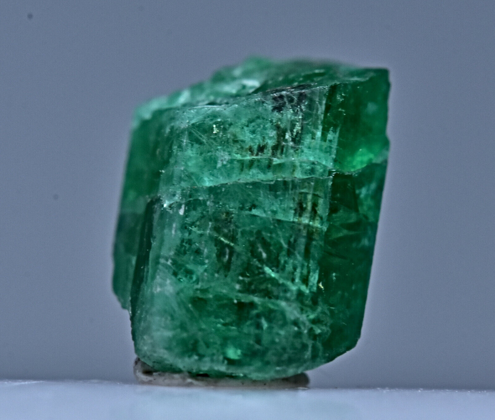 2.20 Carat Natural Green Color Emerald Partial Crystal