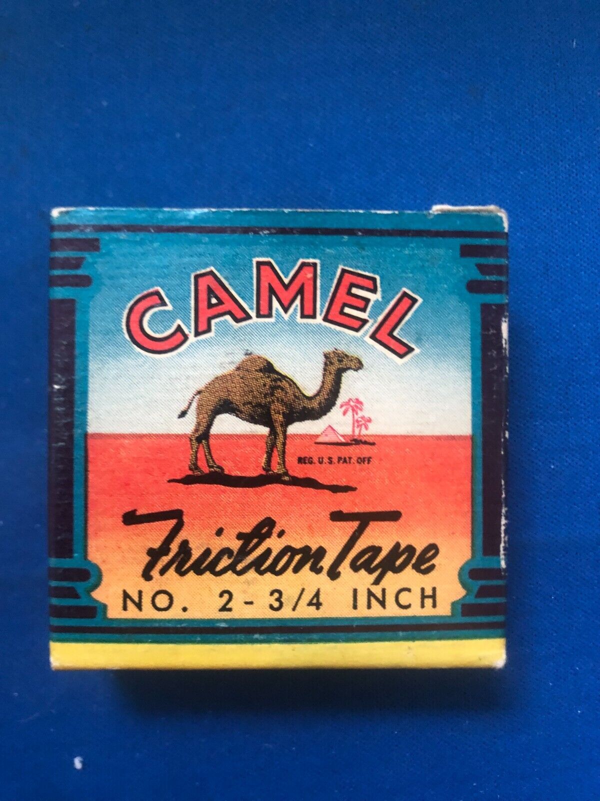 Vintage Camel Friction Tape With Box No. 2 Size 14 FT 3/4 Inch