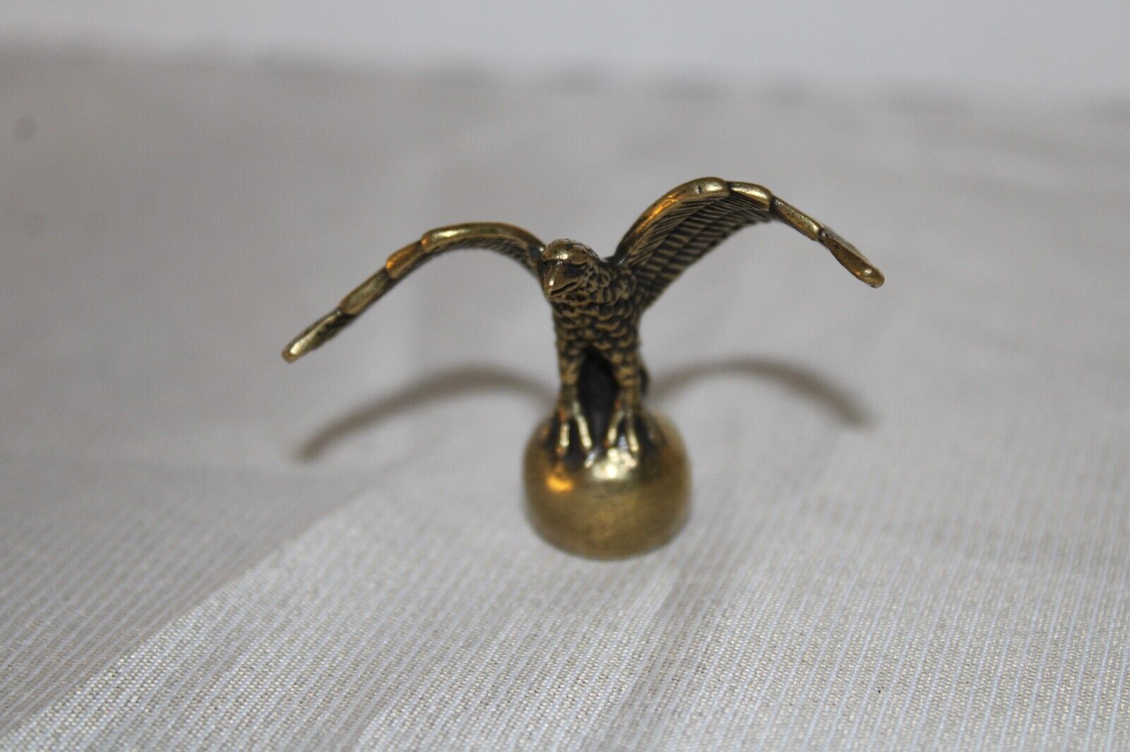 Solid Brass Eagle Figurine Statue, Tea Pet Décor