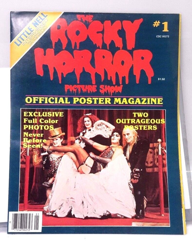 Vintage Rocky Horror Picture Show Official Poster Magazine #1- Fold Out- UNREAD