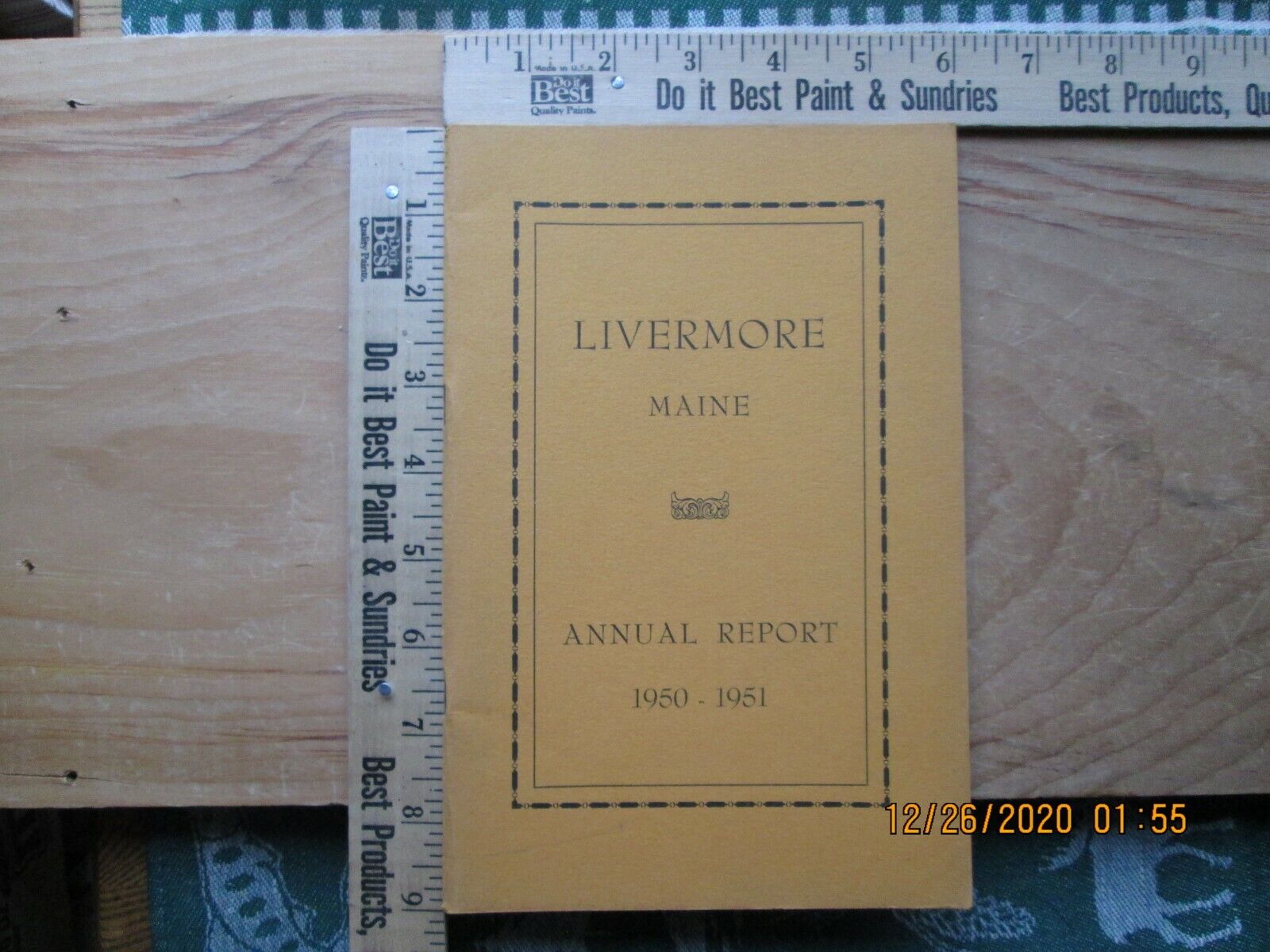 livermore maine town report 1950-51