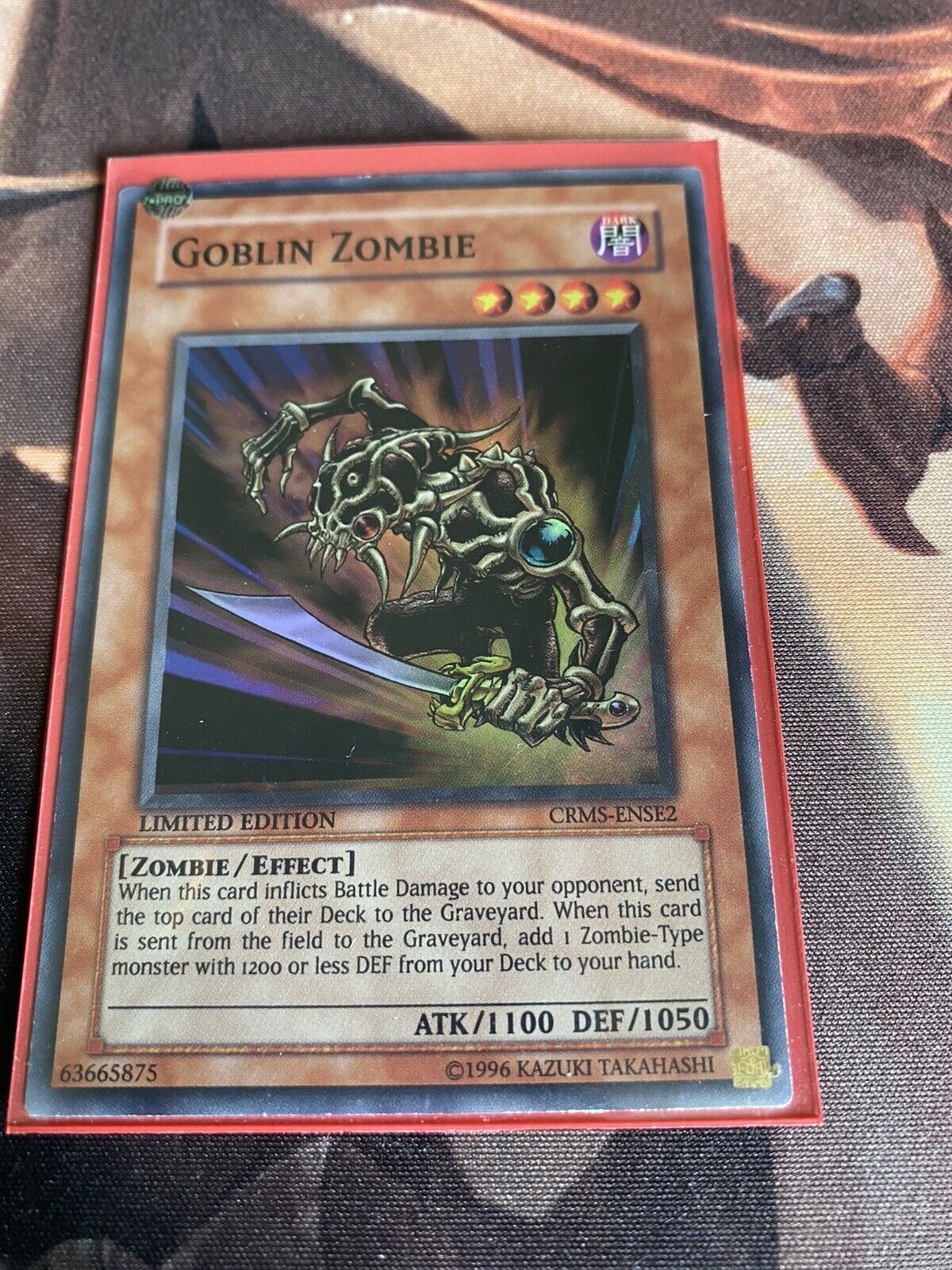 YuGiOh Goblin Zombie CRMS-ENSE2 Super Rare