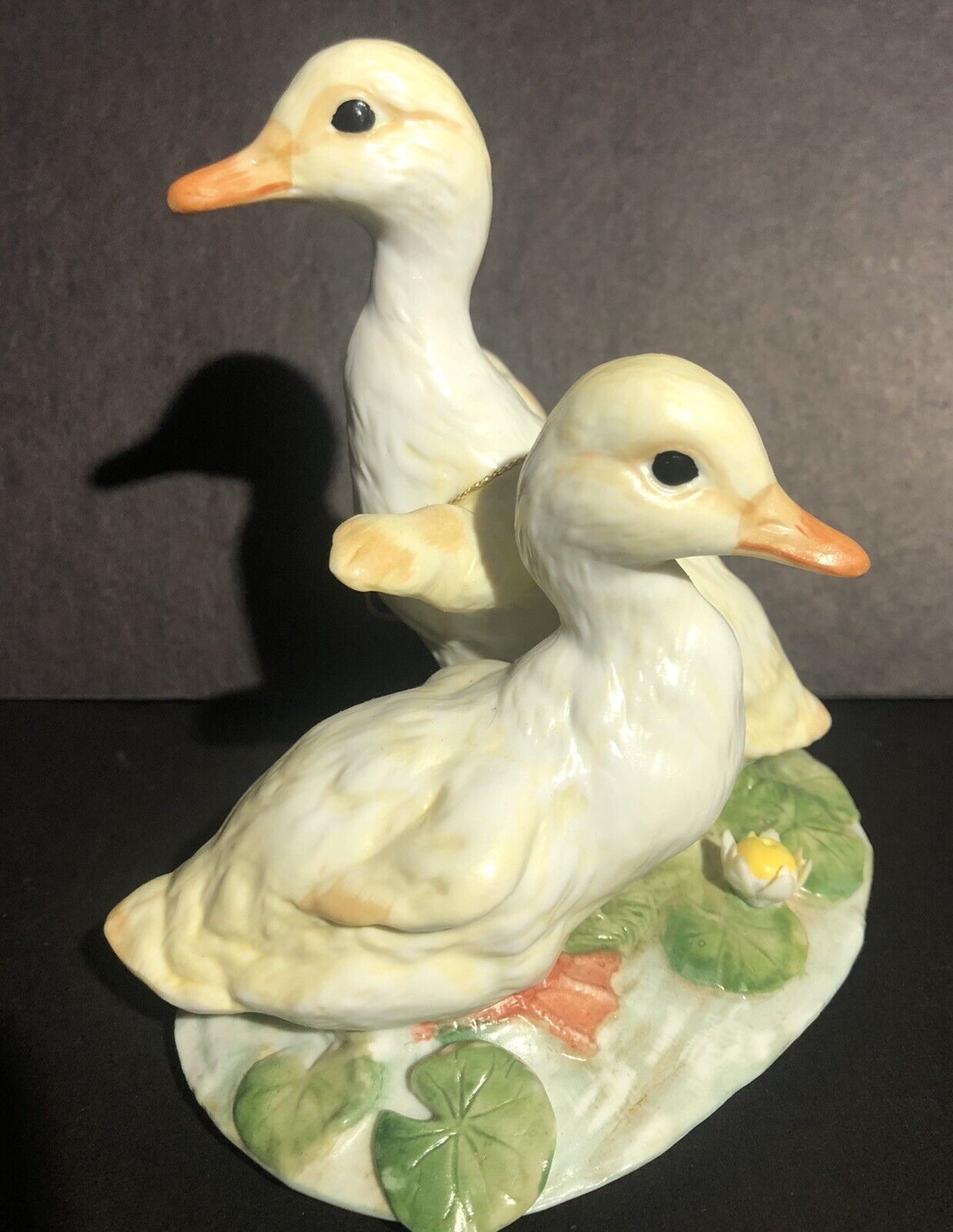 Vintage 1982 Homco Ducks 6.5” Figurines Porcelain Figures Collectible