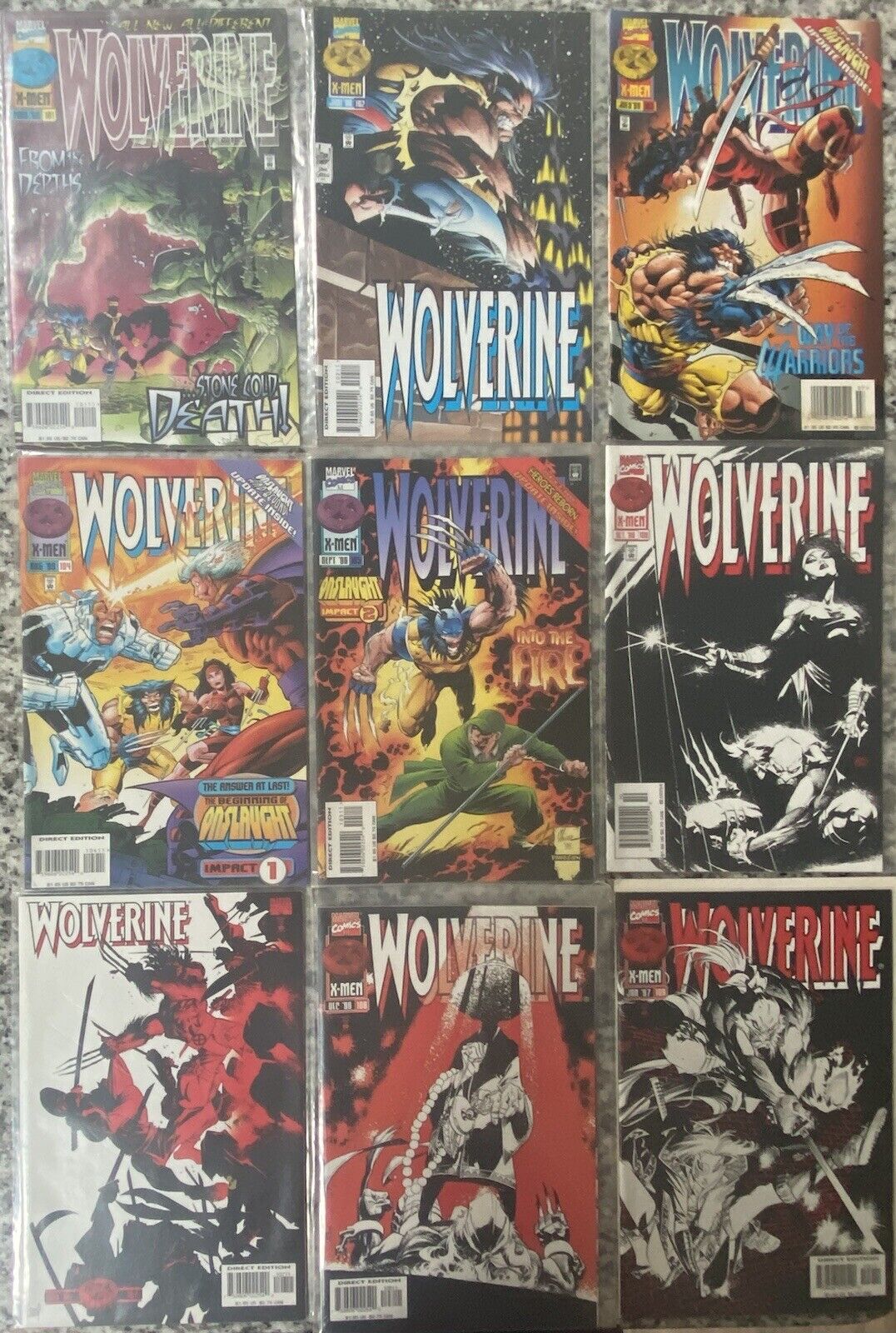 Wolverine 1990’s Comic Book Lot - 60 Total -  Annuals - Giant Size Wolverine