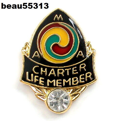 AMA LIFE MEMBER 25 YEAR CHARTER GREAT FOR YOUR HARLEY INDIAN HAT VEST JACKET PIN