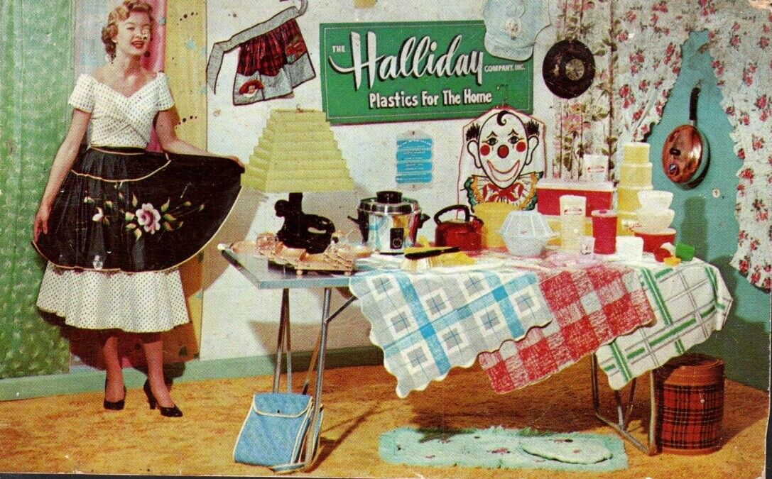 Postcard, Holiday Company Fashion Show, Plastics The Home, Vintage Advertising