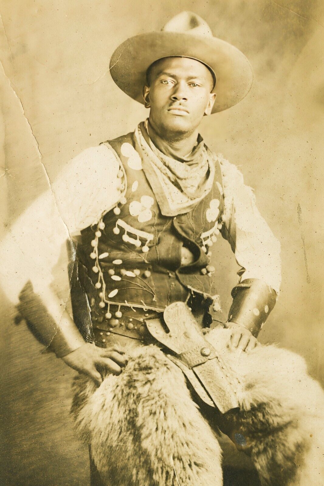 African American Cowboy Portrait - 1900s - 4 x 6 Photo Print