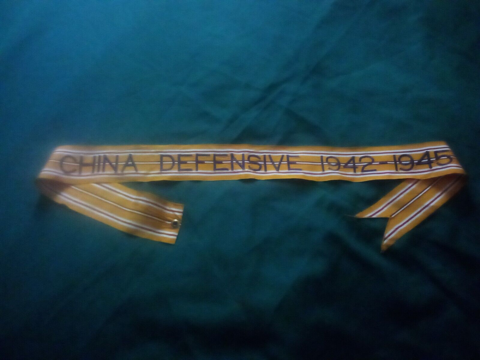 Campaign Streamer/ WW2 Pacific/ China Defensive 1942-1945/ Used