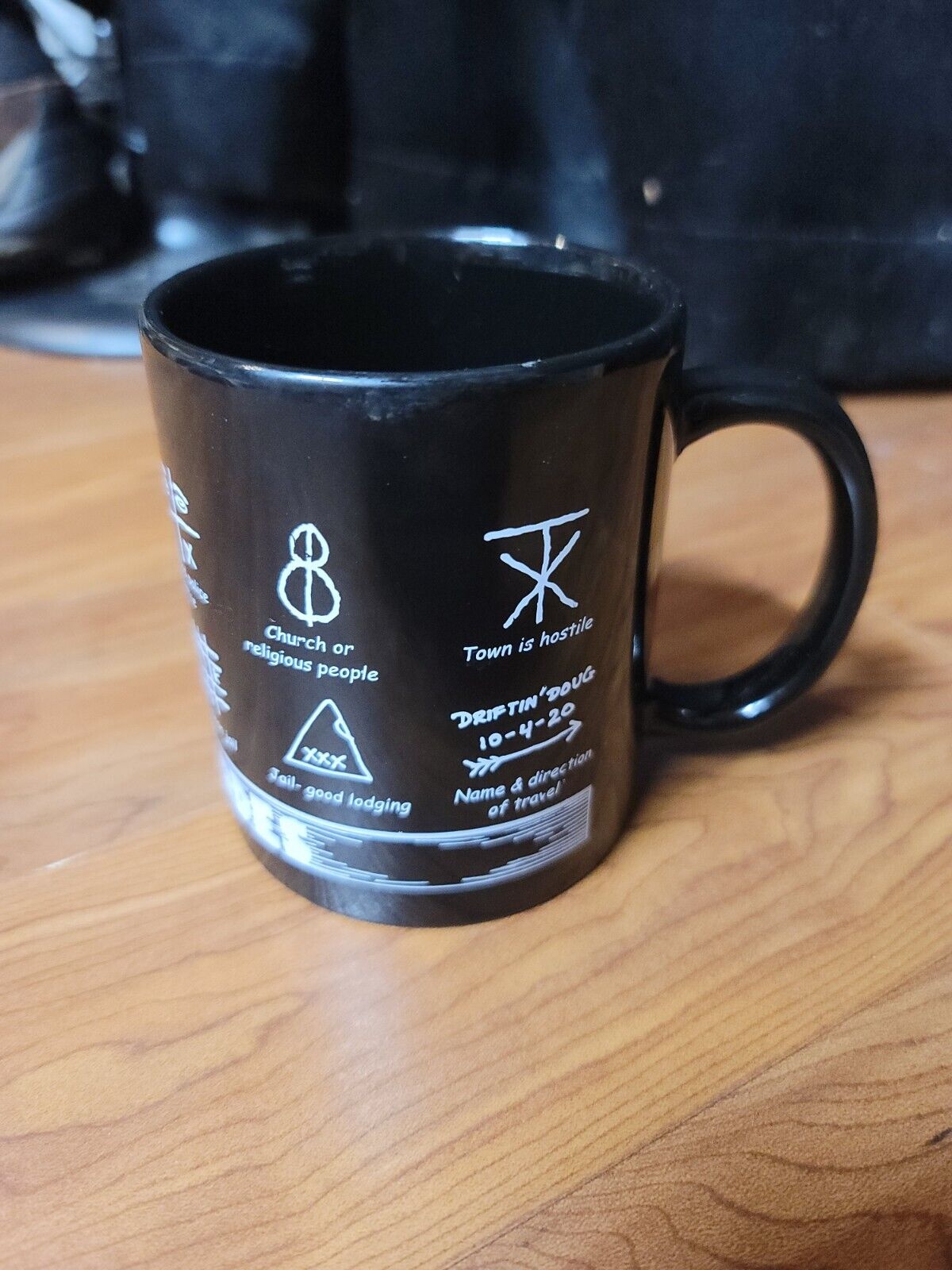 Vintage Hobo Travelers Codes Hieroglyphics Symbols Railroad Coffee Tea Mug