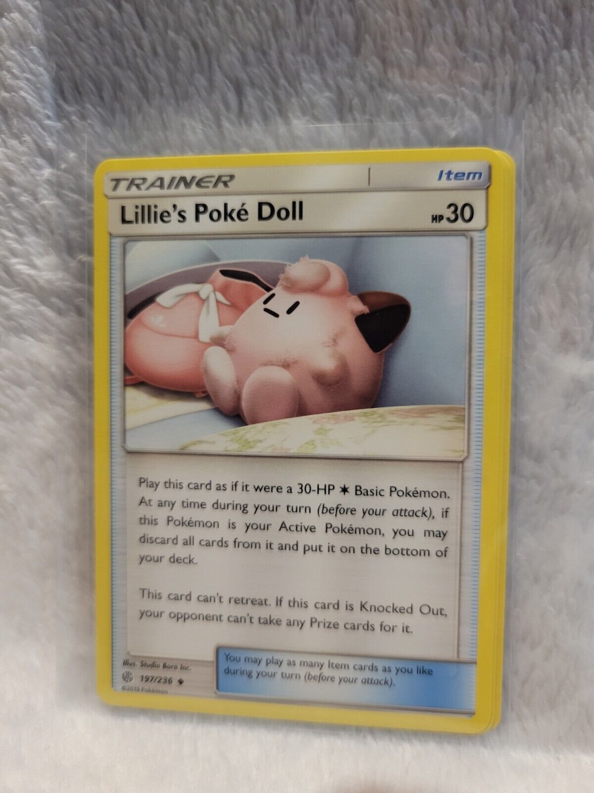 Pokémon TCG Sun and Moon Trainer-Item Lillie\'s Poke Doll NM x4 Playset
