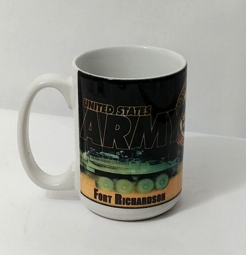 United States Army Fort Richardson Coffee Cup Mug   IMPERFECTIONS